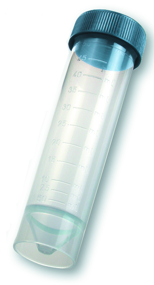 Zentrifugenröhrchen 50 ml, eingearbeitete Skala, mit Stehrand, Artikel 49501