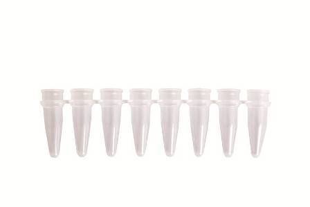 PCR-8fach-Streifen 0,2 ml, ohne Deckel, Artikel 8610002